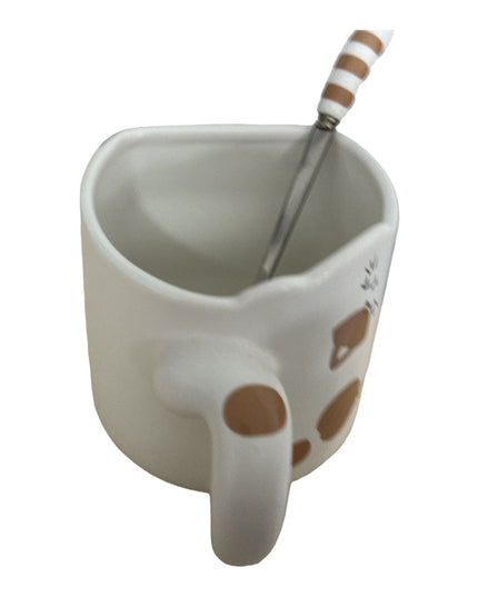 Set cană cu linguriță Happy Cat 928-4