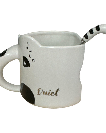 Set cană cu linguriță Happy Cat 928-4