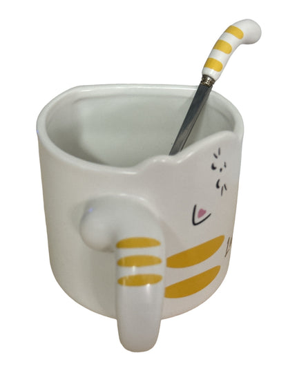 Set cană cu linguriță Happy Cat 928-4