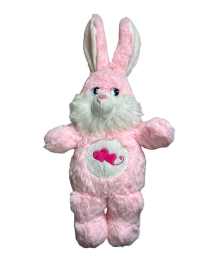 Iepure roz cu Inimi 50cm