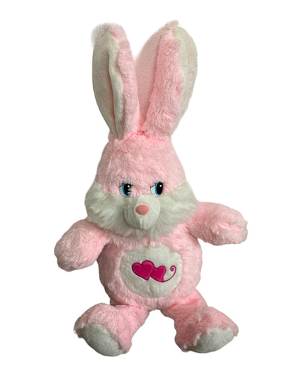 Iepure roz cu Inimi 50cm