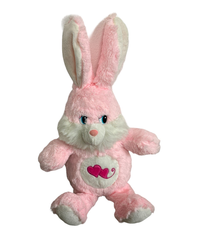 Iepure roz cu Inimi 50cm