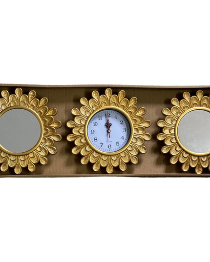 Set ceas perete cu 2 oglinzi 30cm