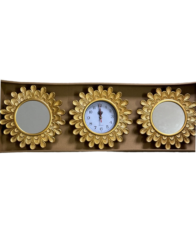 Set ceas perete cu 2 oglinzi 30cm