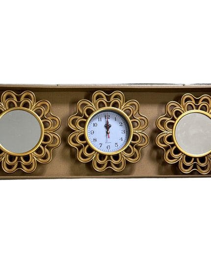 Set ceas perete cu 2 oglinzi 30cm