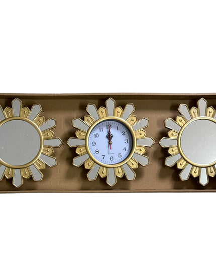 Set ceas perete cu 2 oglinzi 30cm