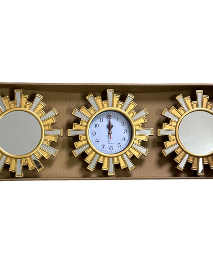 Set ceas perete cu 2 oglinzi 30cm