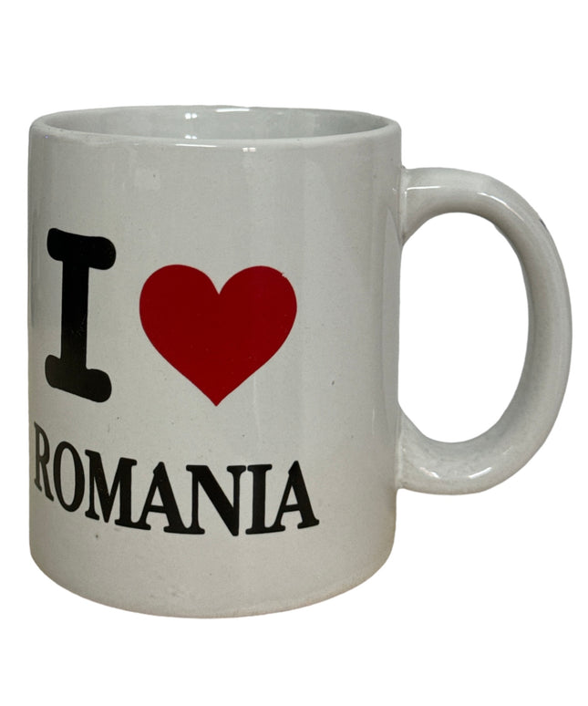 Cană ceramică  “I love Romania” 330ml