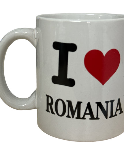 Cană ceramică  “I love Romania” 330ml