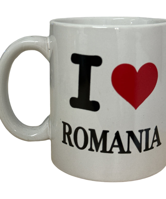 Cană ceramică  “I love Romania” 330ml