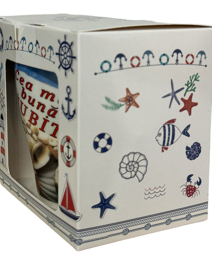 Cană cu linguriță și dedicații B