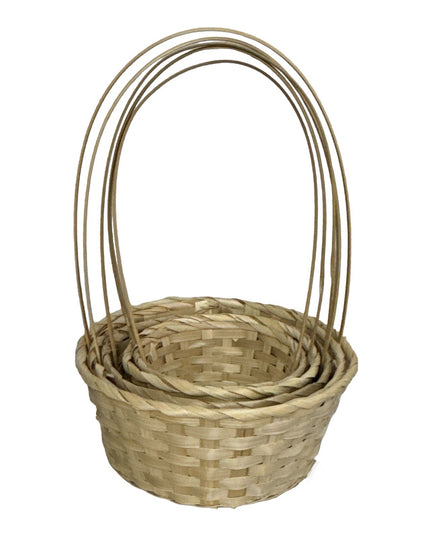 Coș vegetal cu toartă 5/set 40cm
