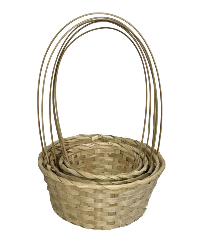 Coș vegetal cu toartă 5/set 40cm