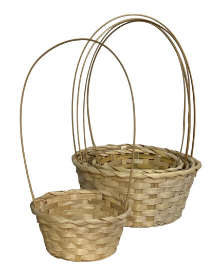 Coș vegetal cu toartă 5/set 40cm