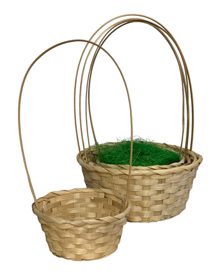 Coș vegetal cu toartă 5/set 40cm