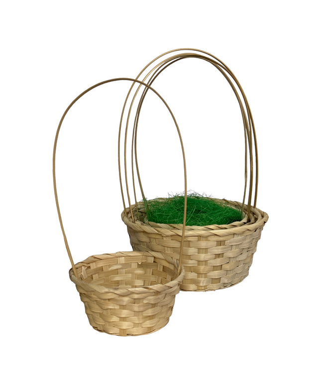 Coș vegetal cu toartă 5/set 40cm