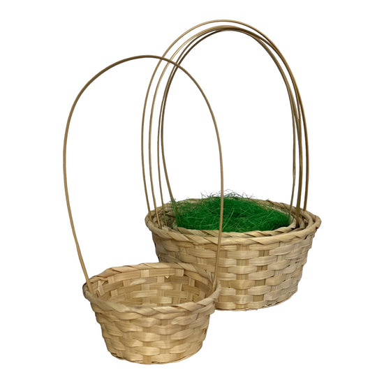 Coș vegetal cu toartă 5/set 40cm