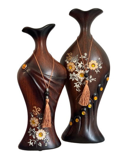 Vază ceramică cu șnur