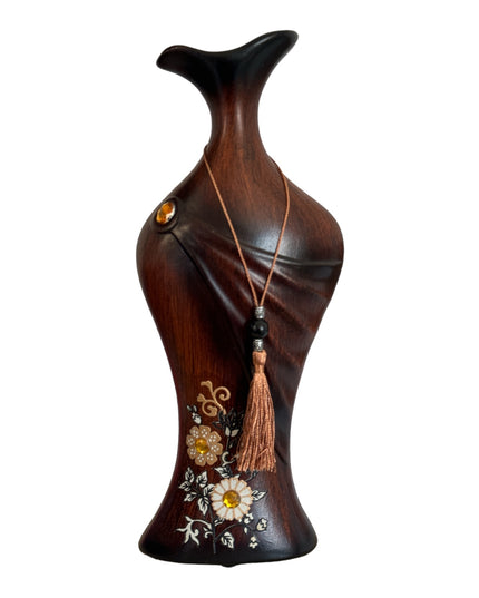 Vază ceramică cu șnur