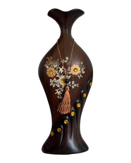 Vază ceramică cu șnur