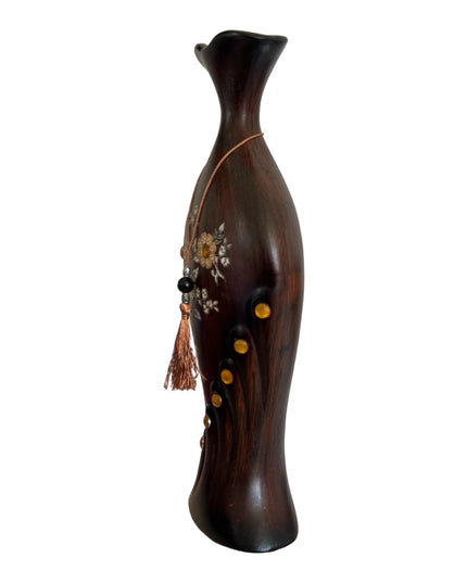 Vază ceramică cu șnur