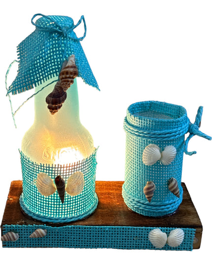 Veioză Sticlă cu suport pix F105