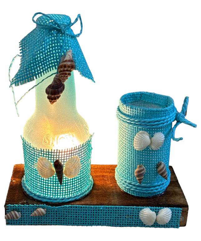 Veioză Sticlă cu suport pix F105