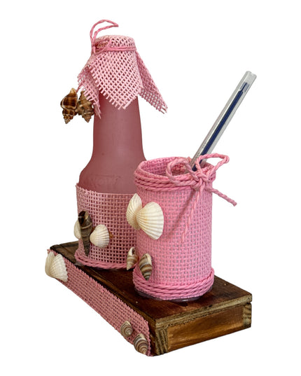 Veioză Sticlă cu suport pix F105