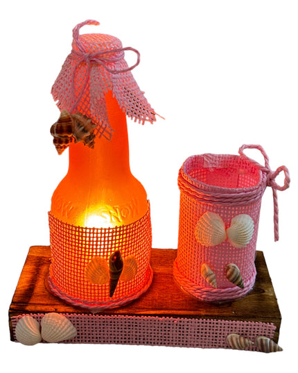 Veioză Sticlă cu suport pix F105