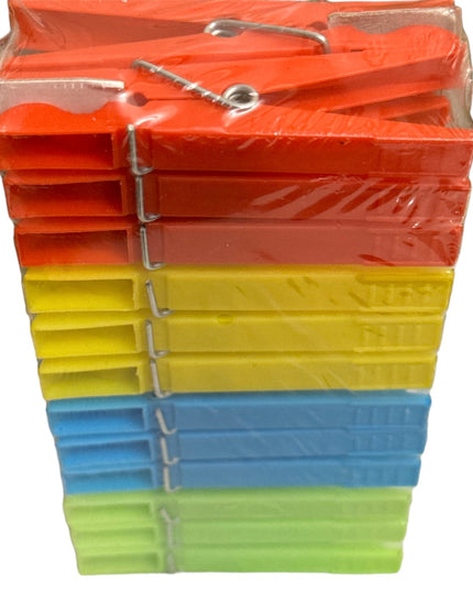 Cârlige de rufe Plastic 24/set. 7.5cm