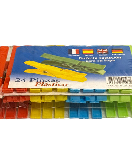 Cârlige de rufe Plastic 24/set. 7.5cm