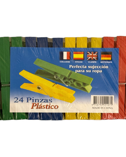 Cârlige de rufe Plastic 24/set. 9cm