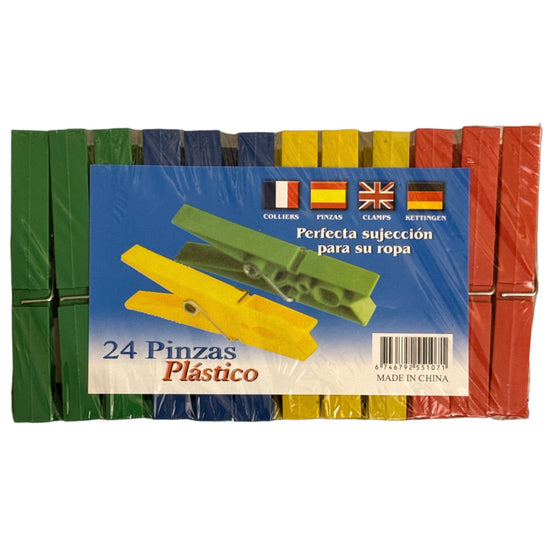 Cârlige de rufe Plastic 24/set. 9cm