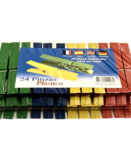 Cârlige de rufe Plastic 24/set. 9cm