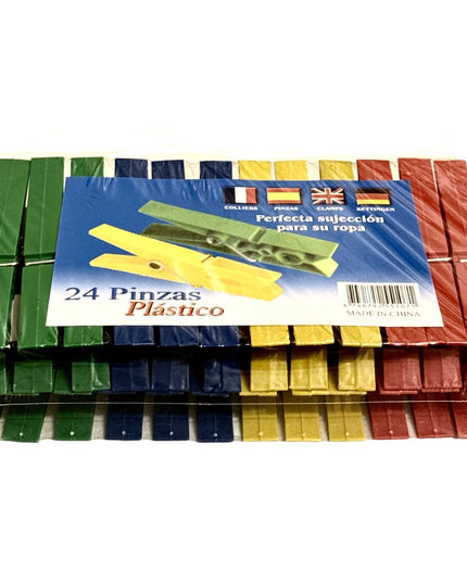 Cârlige de rufe Plastic 24/set. 9cm