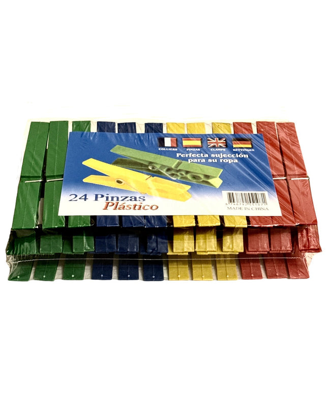 Cârlige de rufe Plastic 24/set. 9cm