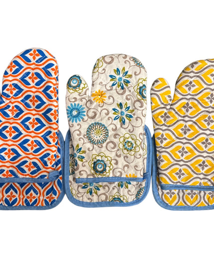 Set mănușă de bucătărie și suport