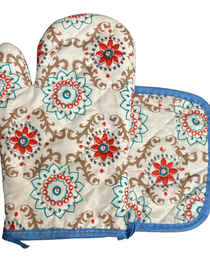 Set mănușă de bucătărie și suport