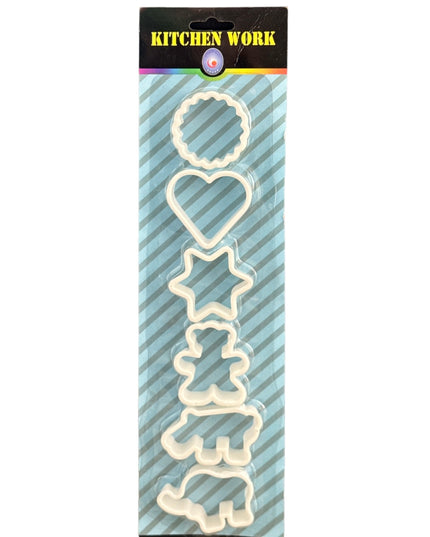 Set 6 forme de prăjituri din plastic