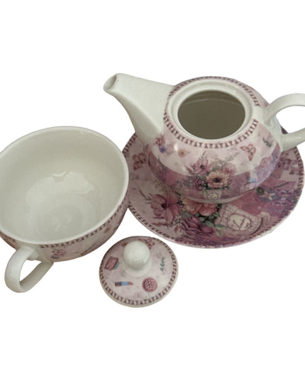 Set cadou Premium cu ceașcă,ceainic și farfurie cod1117