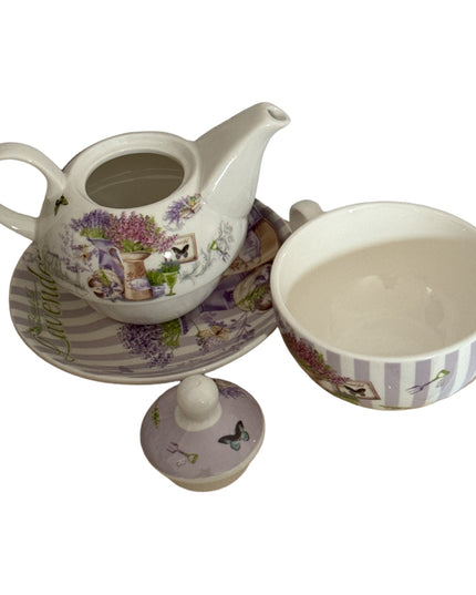 Set cadou Premium cu ceașcă,ceainic și farfurie cod1117
