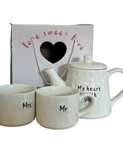 Set Ceainic cu Cești “Mr. & Mrs.”