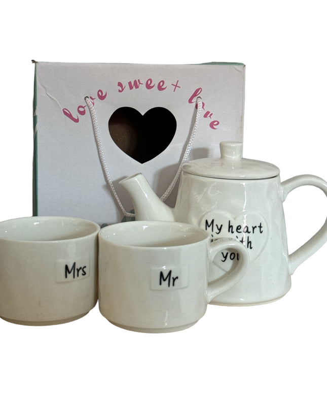 Set Ceainic cu Cești “Mr. & Mrs.”