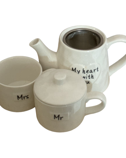 Set Ceainic cu Cești “Mr. & Mrs.”