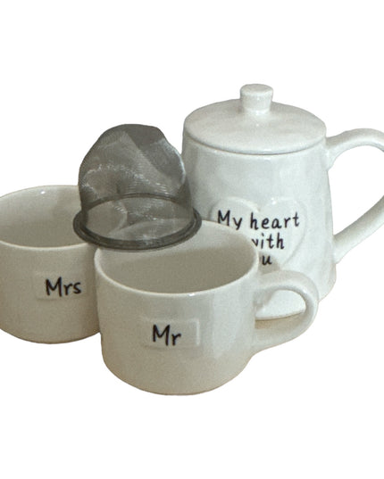 Set Ceainic cu Cești “Mr. & Mrs.”