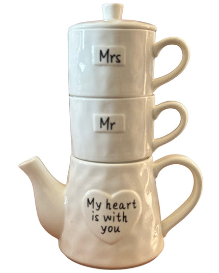 Set Ceainic cu Cești “Mr. & Mrs.”