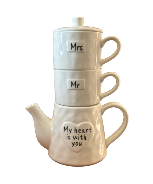Set Ceainic cu Cești “Mr. & Mrs.”