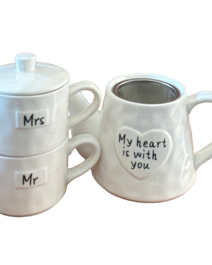 Set Ceainic cu Cești “Mr. & Mrs.”