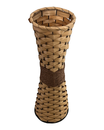 Suport flori metal cu imitație Ratan 45cm