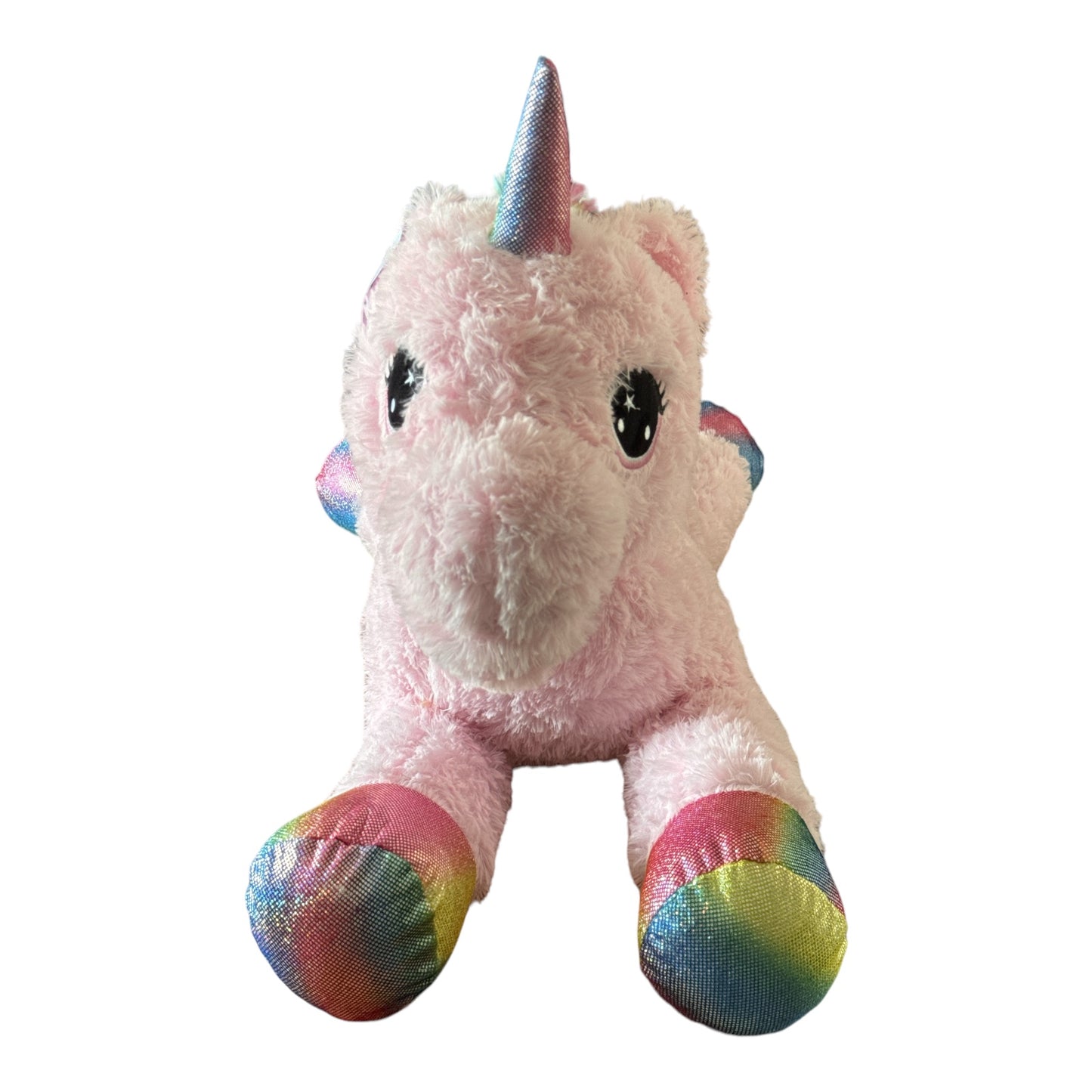 Jucărie de pluș Unicorn Curcubeu 75cm